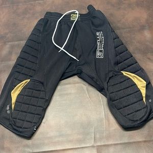 Soccer goalkeeper padded pant “Sells” size small unisex 3/4 length keeper gear